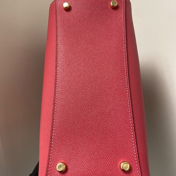 Coach 79946 Rowan Crossgrain Leather Satchel in Strawberry Haze - Picture 4 of 8